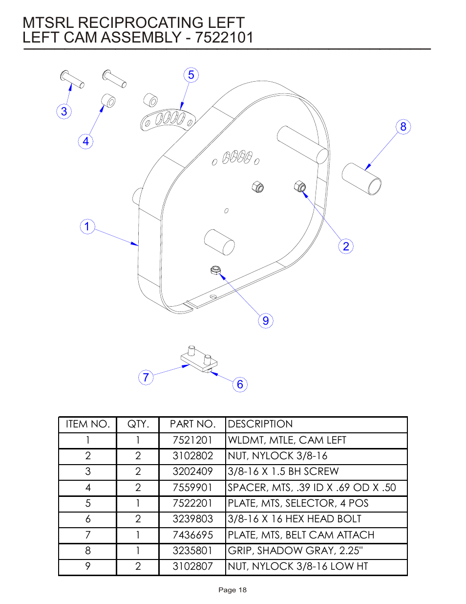 Life Fitness MTSRL User Manual | Page 18 / 21