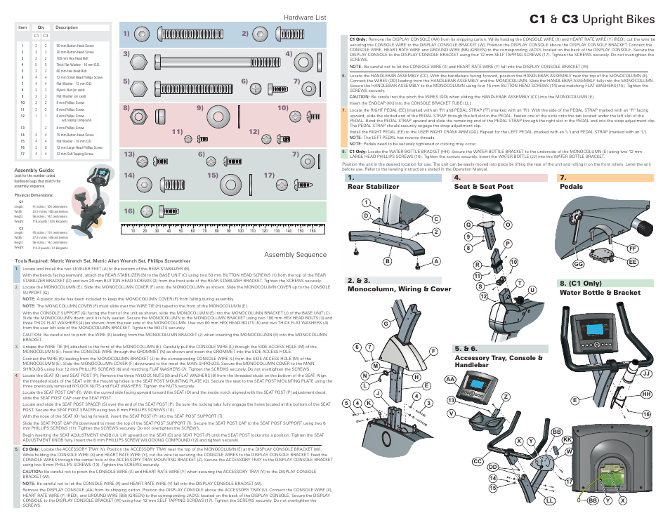 C1 c3 & upright bikes | Life Fitness C3 User Manual | Page 2 / 2