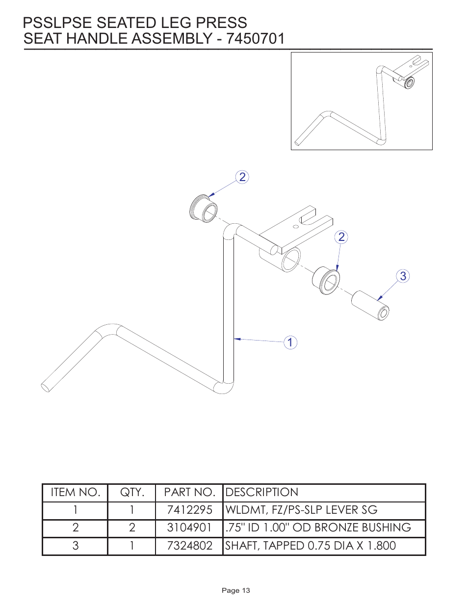 Life Fitness Pro 2 Series PSSLPSE User Manual | Page 13 / 22