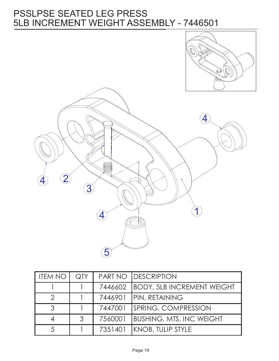 Psslpse seated leg press | Life Fitness Pro 2 Series PSSLPSE User Manual | Page 16 / 22