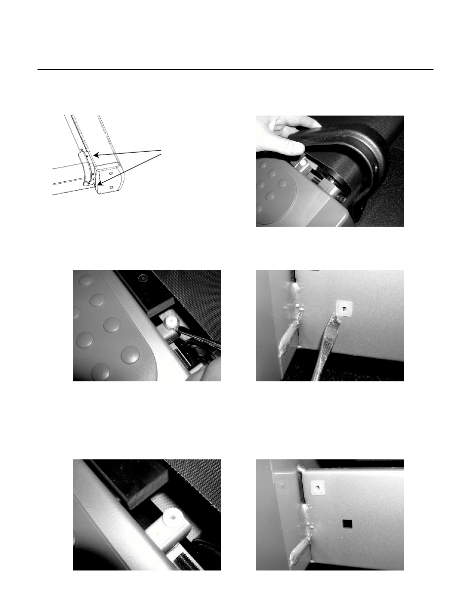 How to...replace or install rear roller guards | Life Fitness TR9700 User Manual | Page 3 / 4