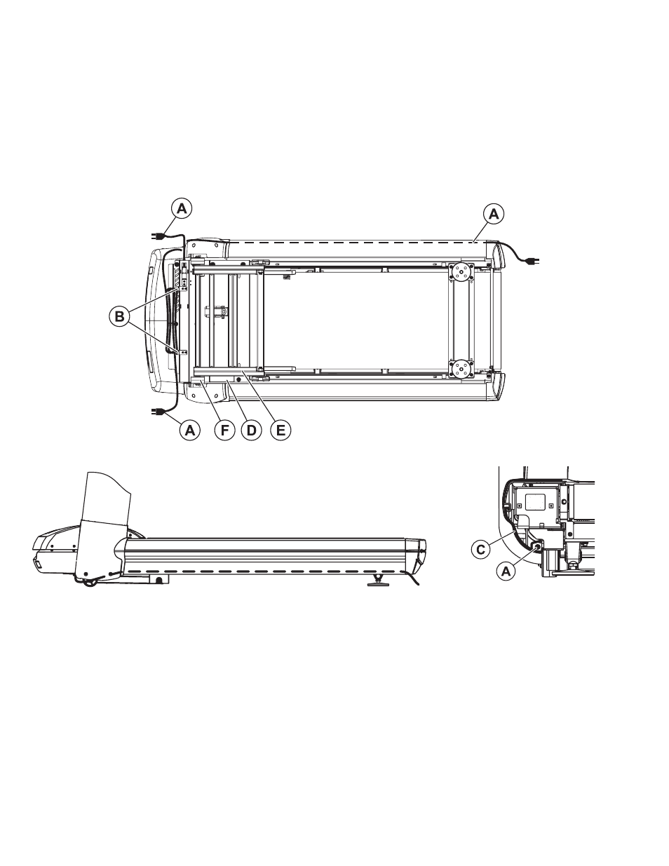 Warning, Danger, Avertissement | Life Fitness Platinum Club Series Treadmill User Manual | Page 13 / 21