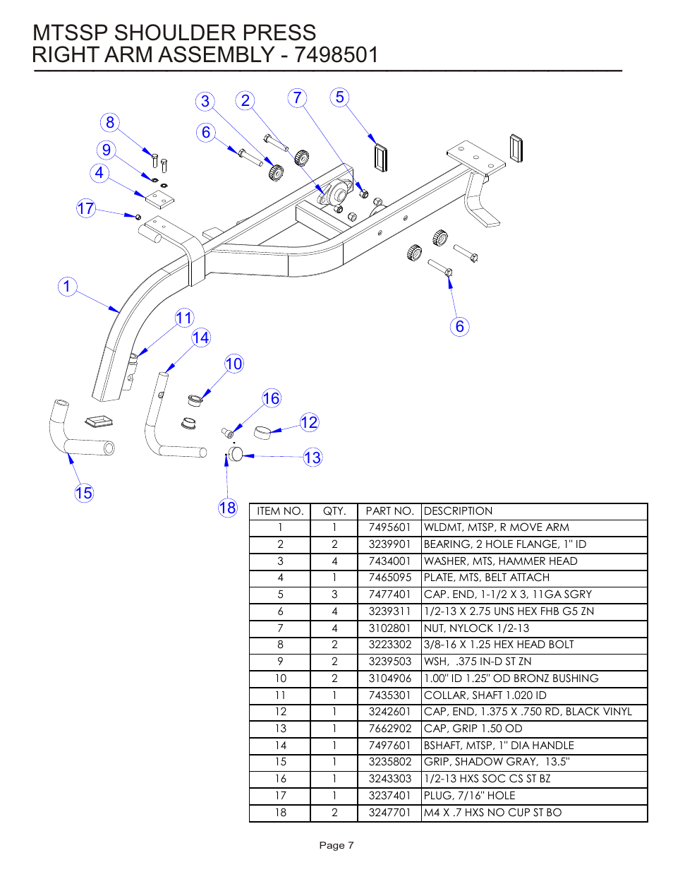 Life Fitness MTSSP User Manual | Page 7 / 16