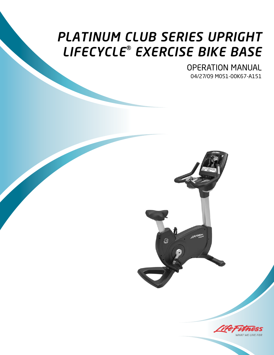 Life Fitness LIFECYCLE M051-00K67-A151 User Manual | 15 pages