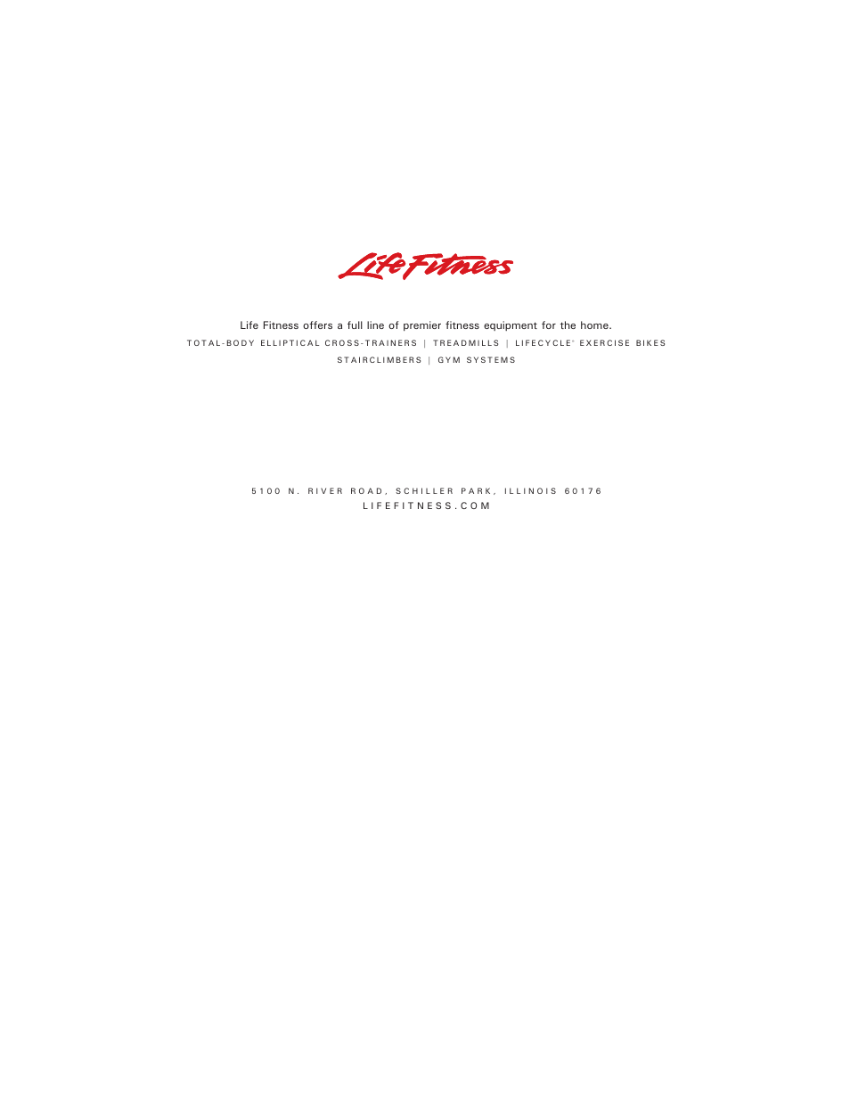 Life Fitness X3-0 User Manual | Page 38 / 38