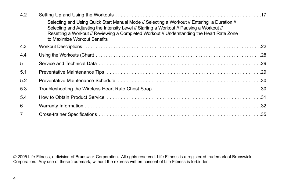 Life Fitness X3-0 User Manual | Page 5 / 38