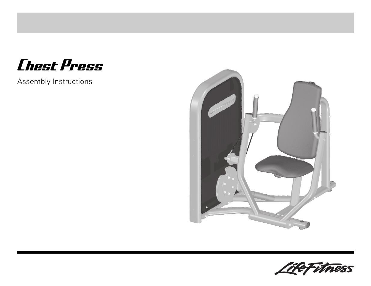 Life Fitness Chest Press User Manual | 8 pages