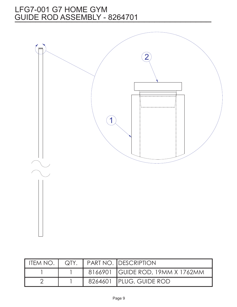 Life Fitness LFG7-001 User Manual | Page 9 / 15