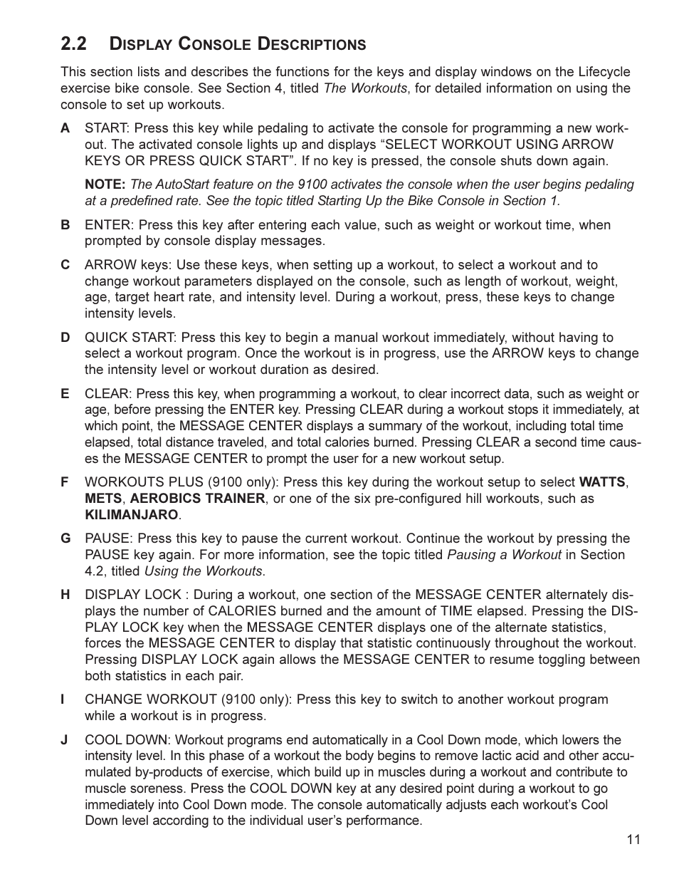 Life Fitness 9100 User Manual | Page 12 / 32