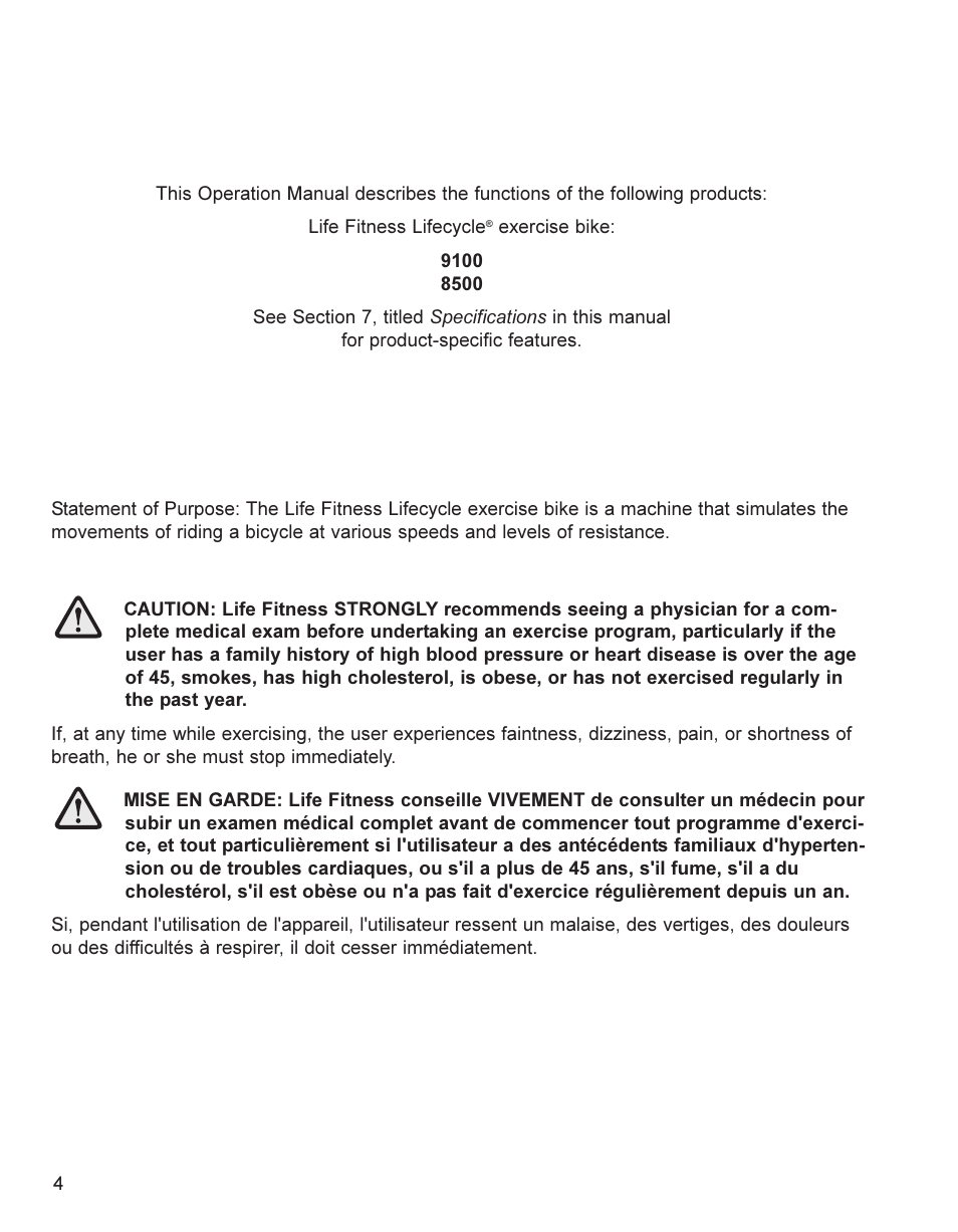 Life Fitness 9100 User Manual | Page 5 / 32