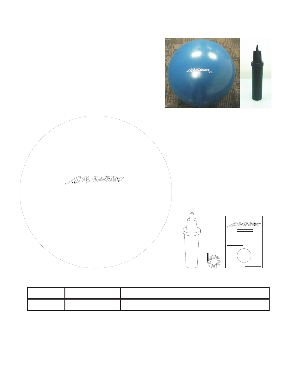 Stability ball | Life Fitness AKIT1-00-01 User Manual | Page 10 / 16