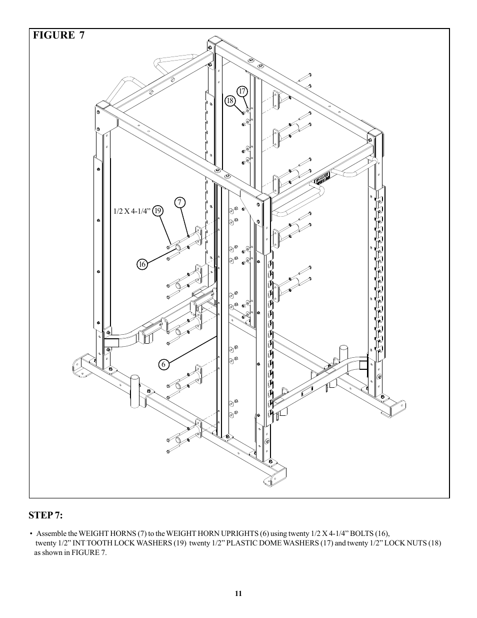 Figure 7, Step 7 | Life Fitness OHDCR User Manual | Page 11 / 14