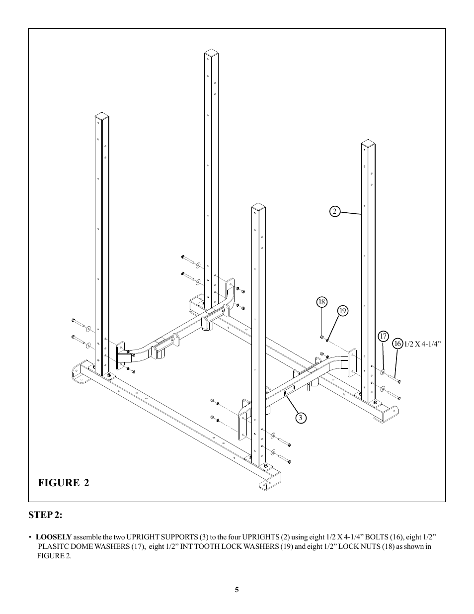 Figure 2, Step 2 | Life Fitness OHDCR User Manual | Page 5 / 14