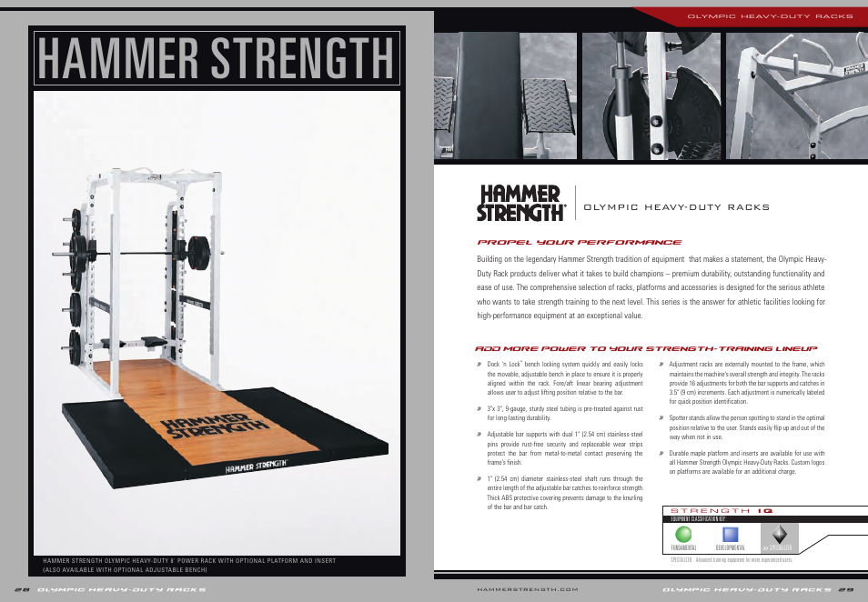 Life Fitness Hammer Strength Olympic Heavy-Duty HS OHD User Manual | 4 pages