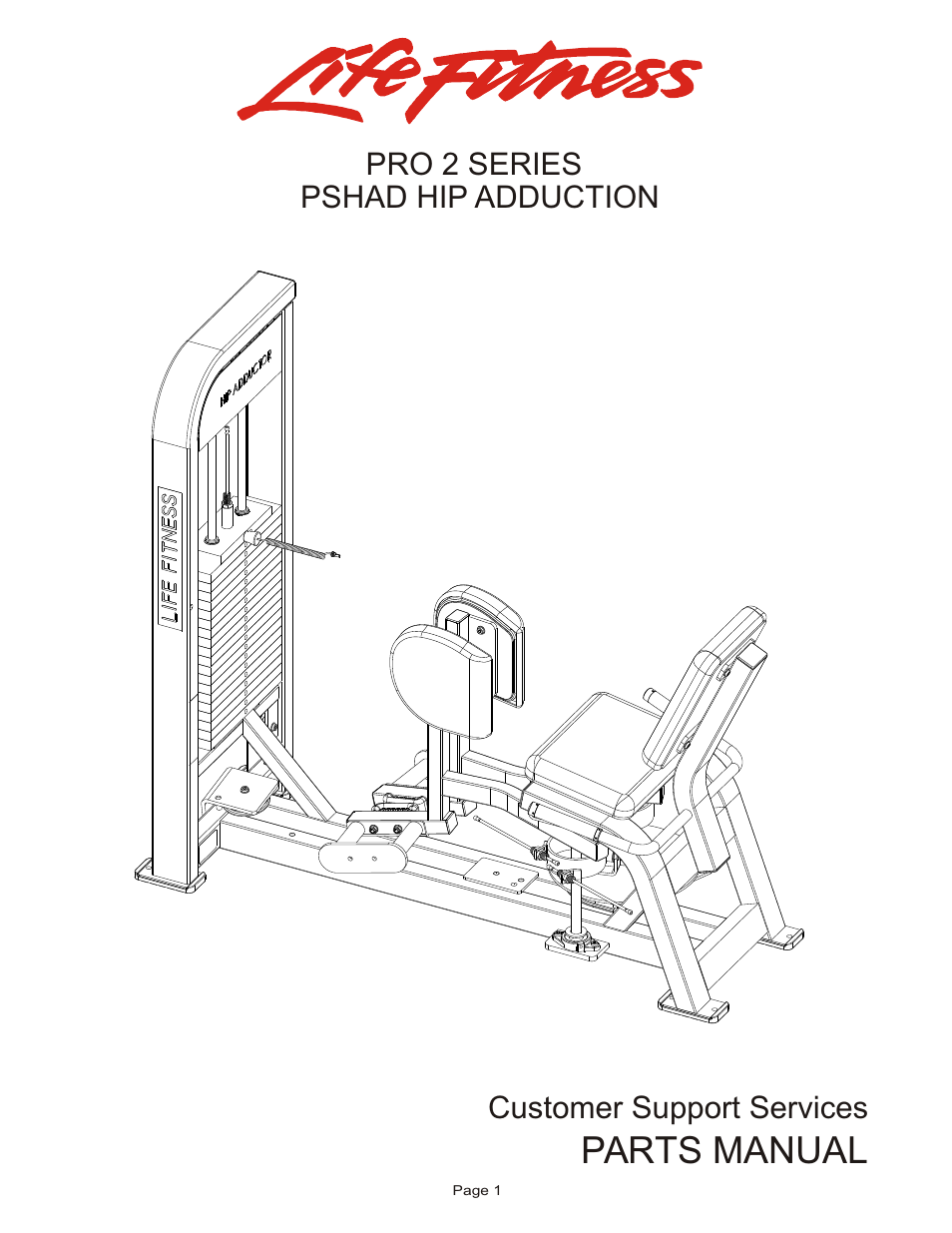 Life Fitness PSHAD User Manual | 7 pages