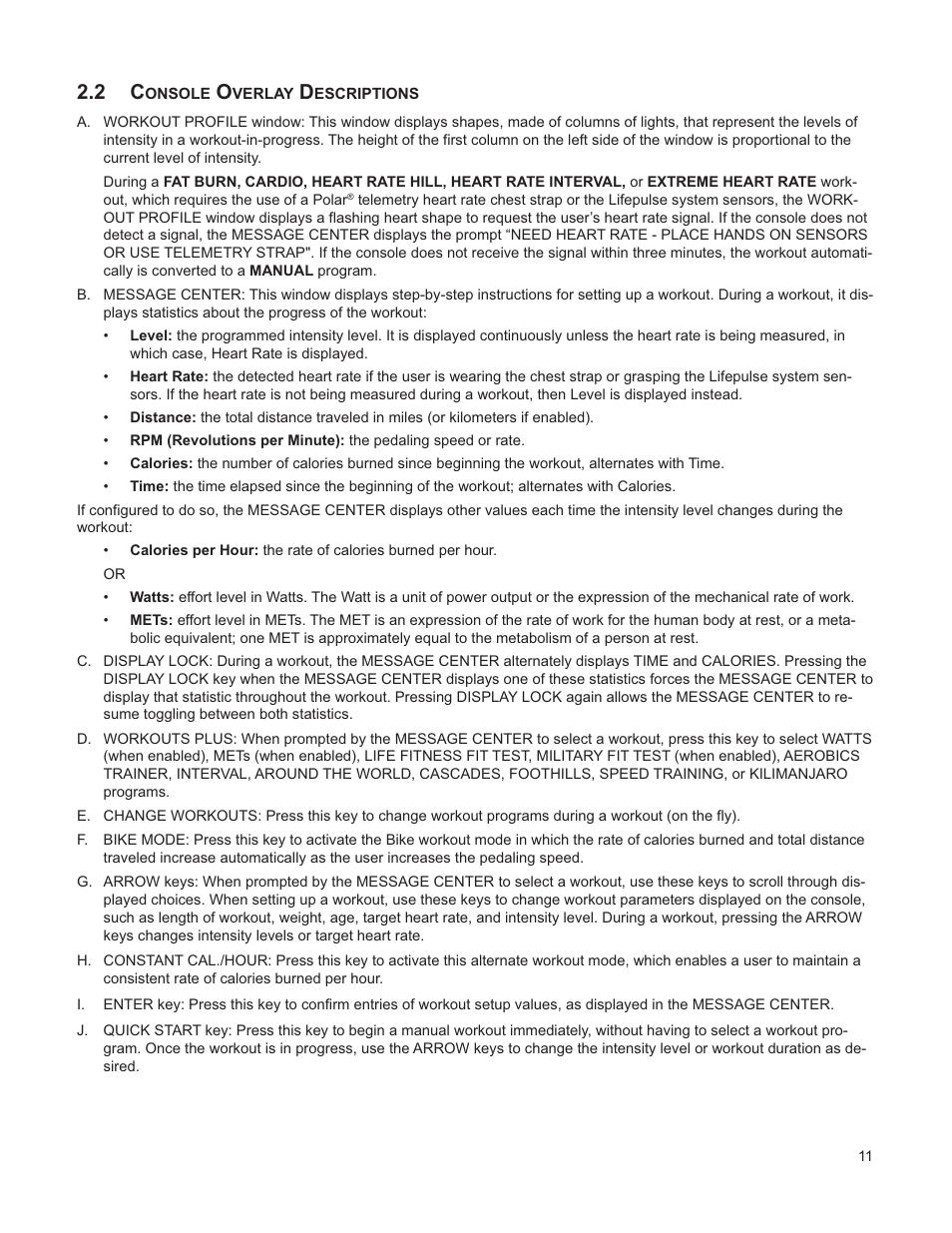 Life Fitness CLUB SERIES RECUMBENT LIFECYCLE M051-00K39-A196 User Manual | Page 12 / 44