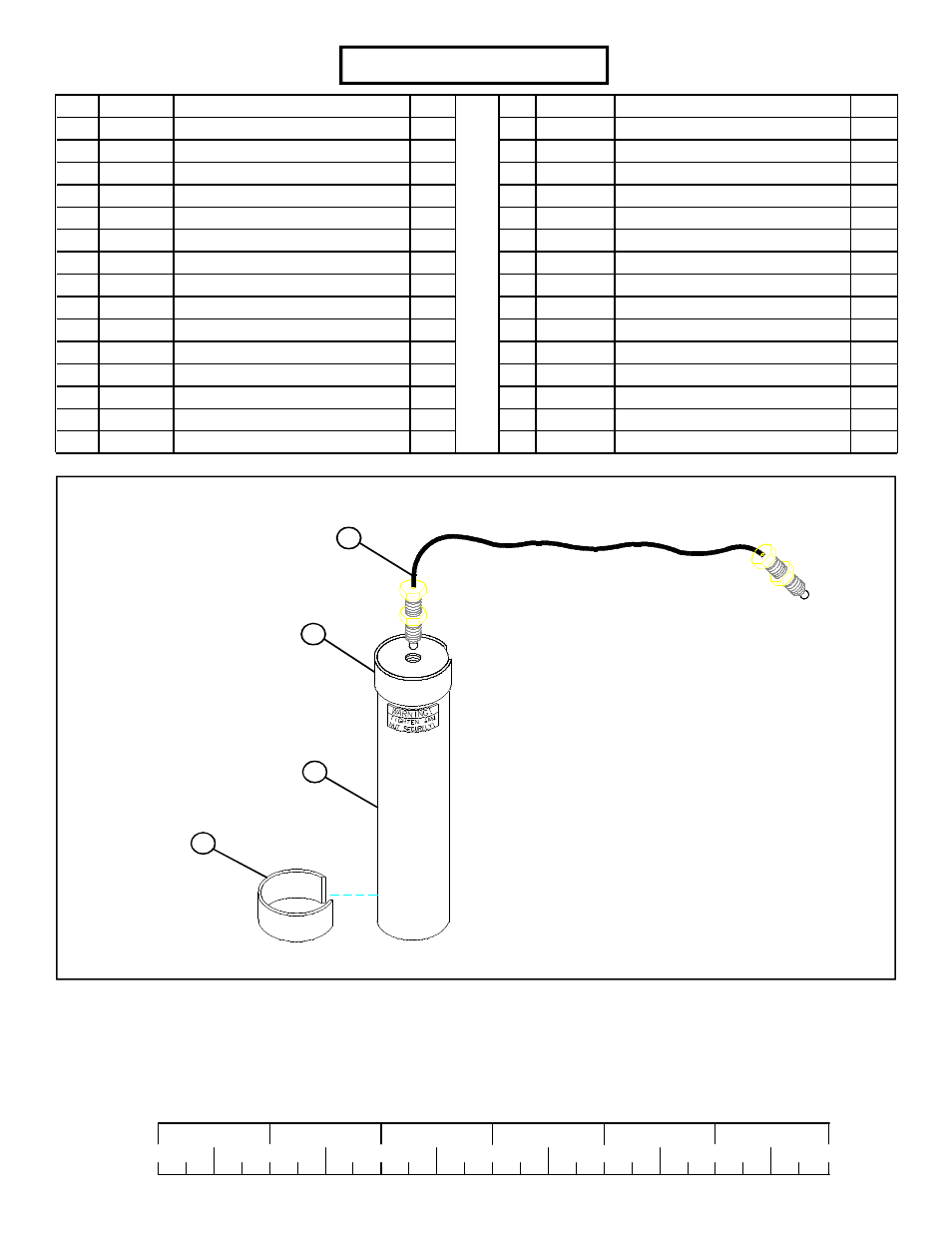 Parts list | Life Fitness 8105 User Manual | Page 3 / 17