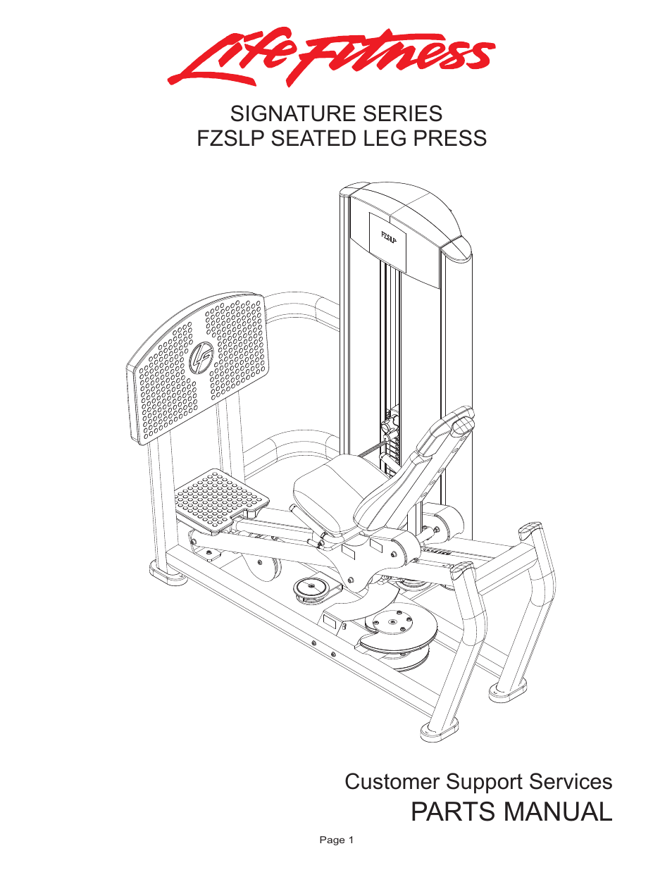 Life Fitness FZSLP User Manual | 18 pages