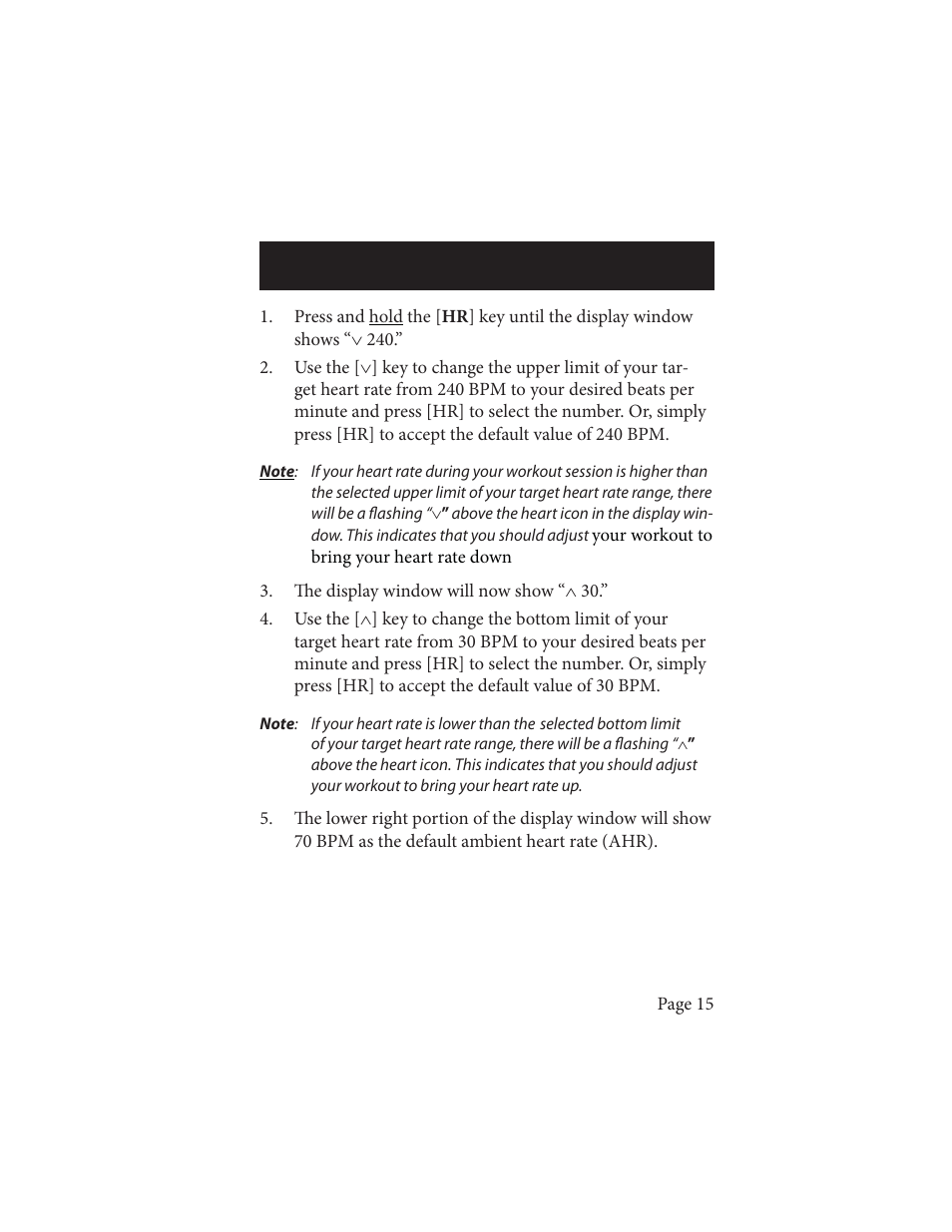 Life Fitness Wireless Cadence Meter Pilot II User Manual | Page 15 / 28