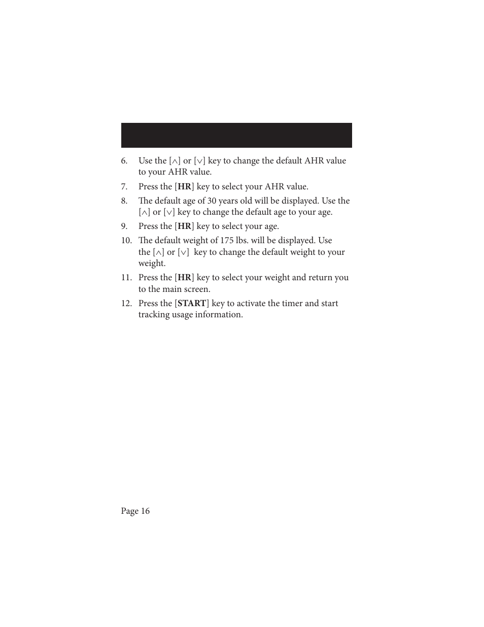 Life Fitness Wireless Cadence Meter Pilot II User Manual | Page 16 / 28