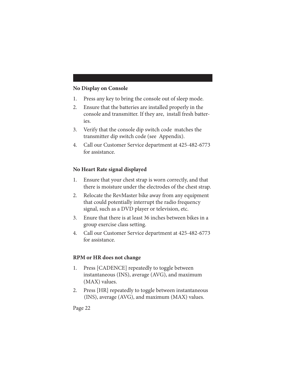 Life Fitness Wireless Cadence Meter Pilot II User Manual | Page 22 / 28