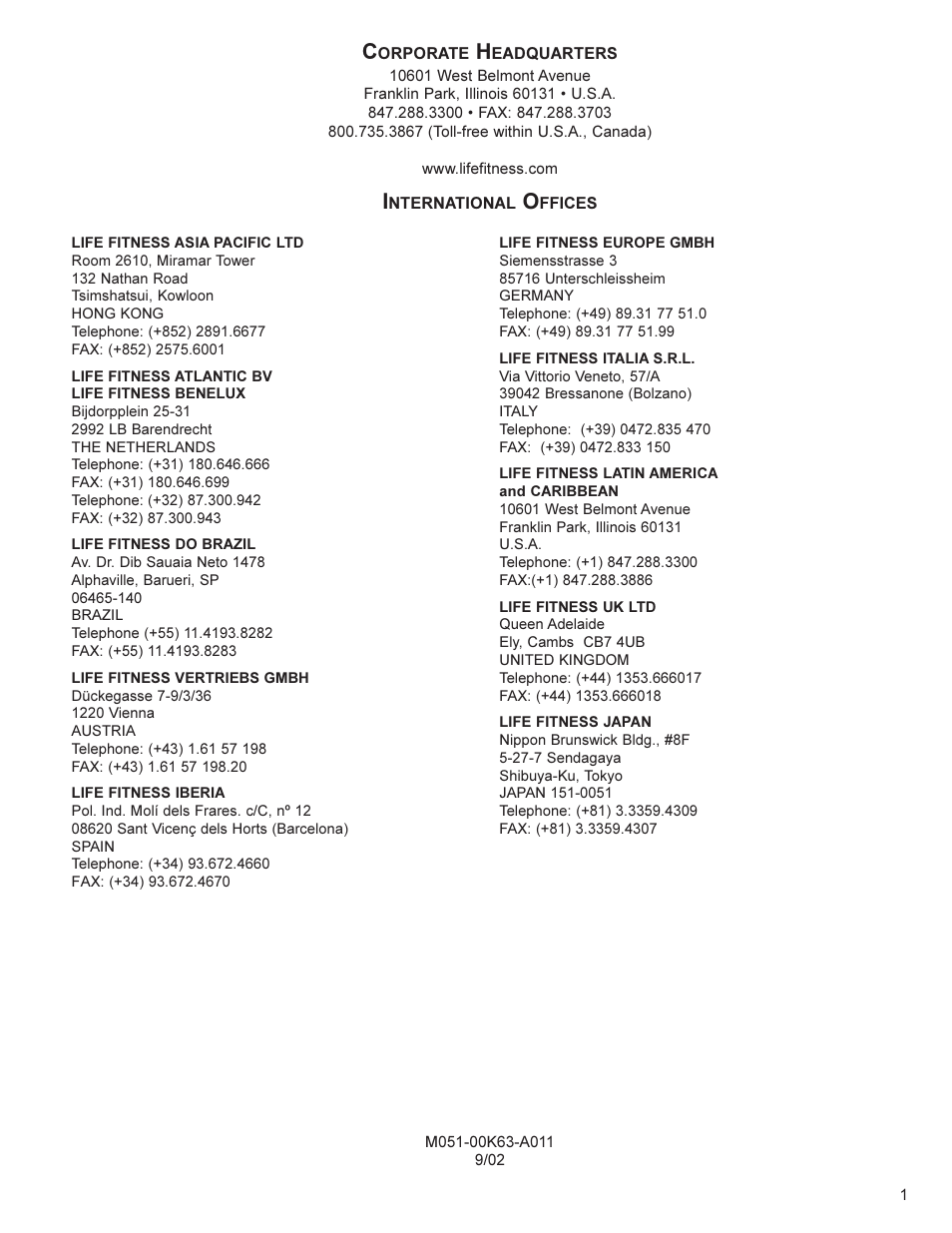Life Fitness RT8 User Manual | Page 2 / 34