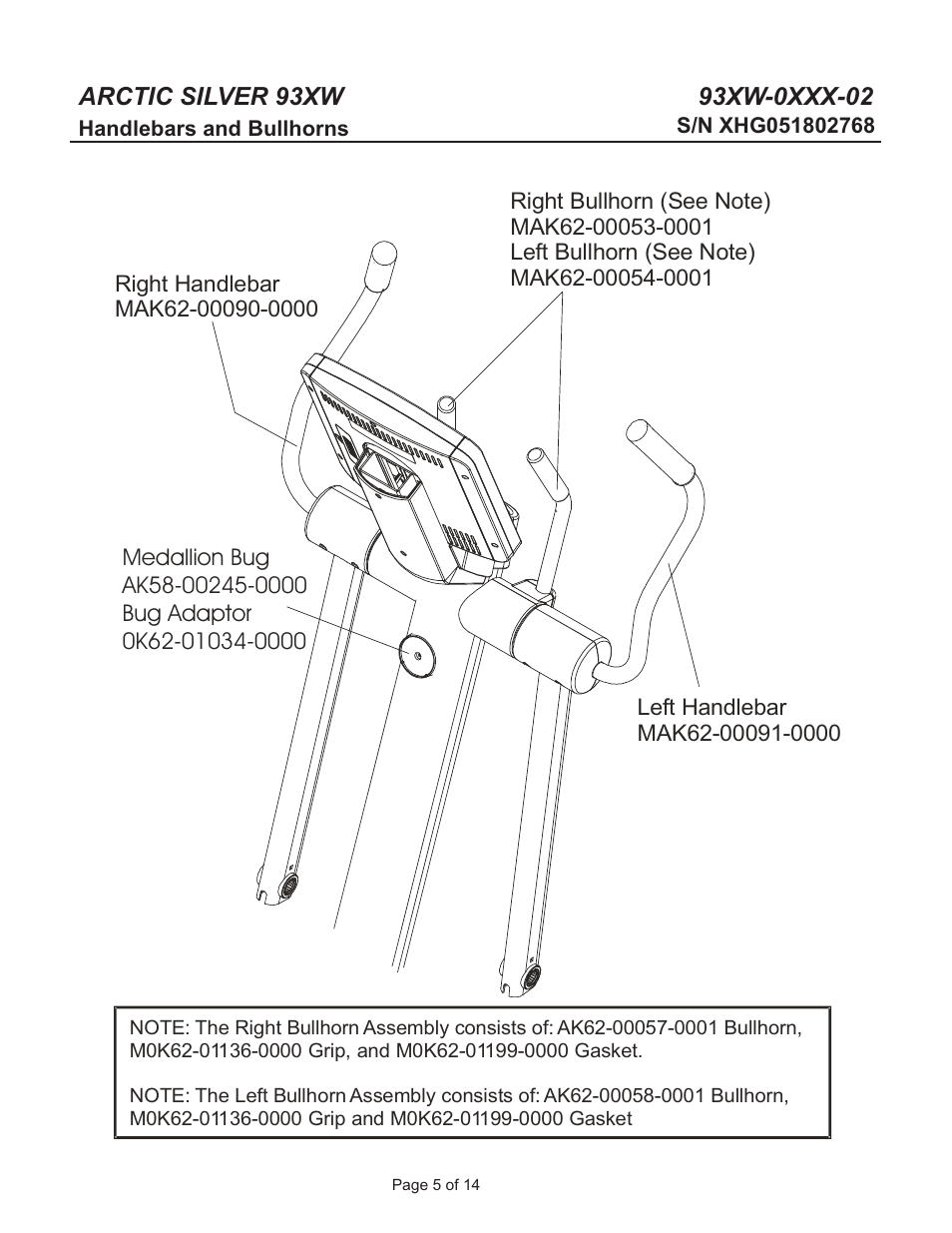 Life Fitness Arctic Silver 93XW-0XXX-02 User Manual | Page 5 / 14