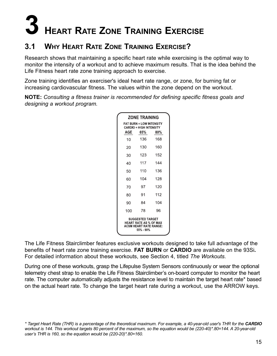 Life Fitness 93SI User Manual | Page 17 / 37