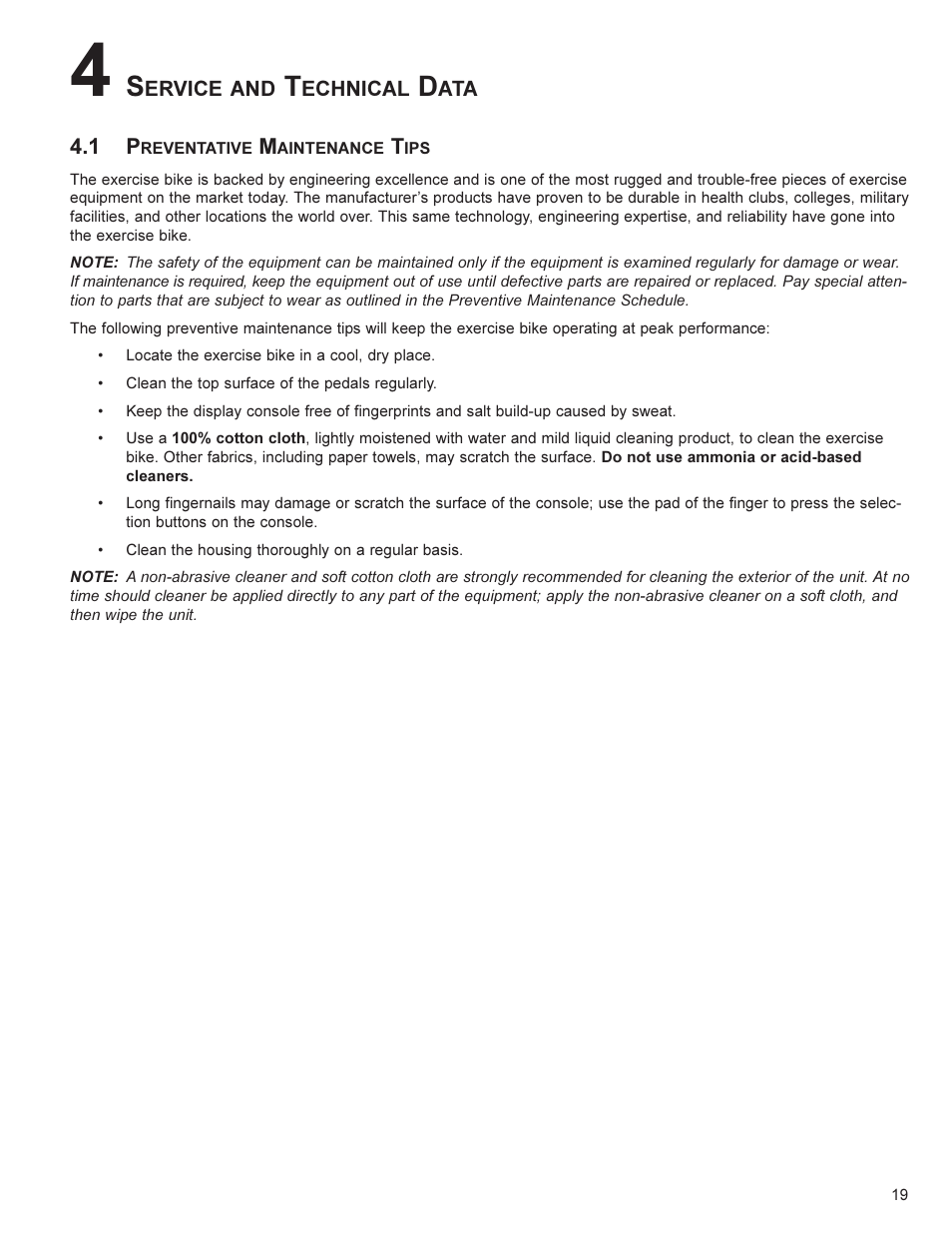 Life Fitness UT4 User Manual | Page 20 / 23