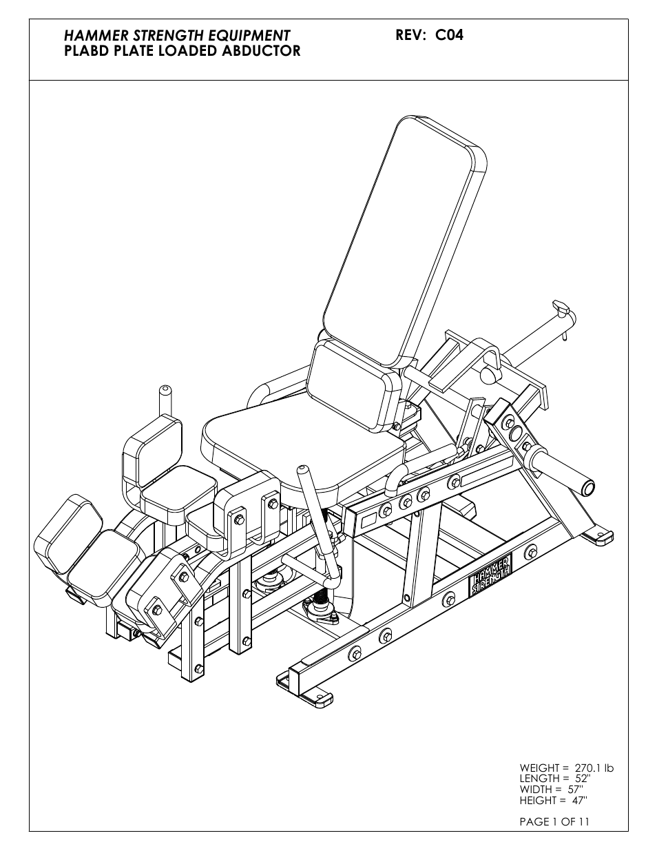 Life Fitness C04 User Manual | 11 pages