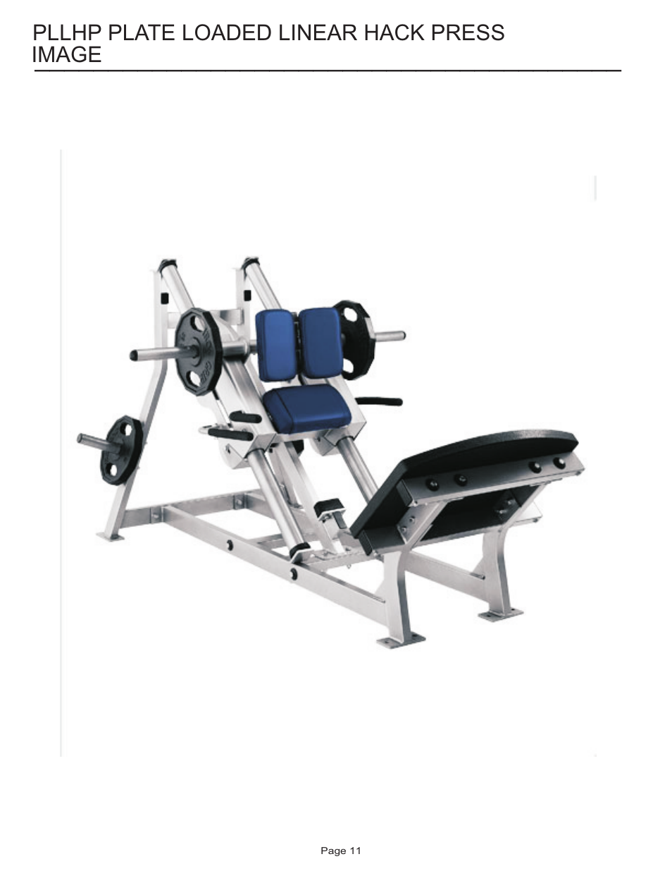 Life Fitness PLLHP User Manual | Page 11 / 11