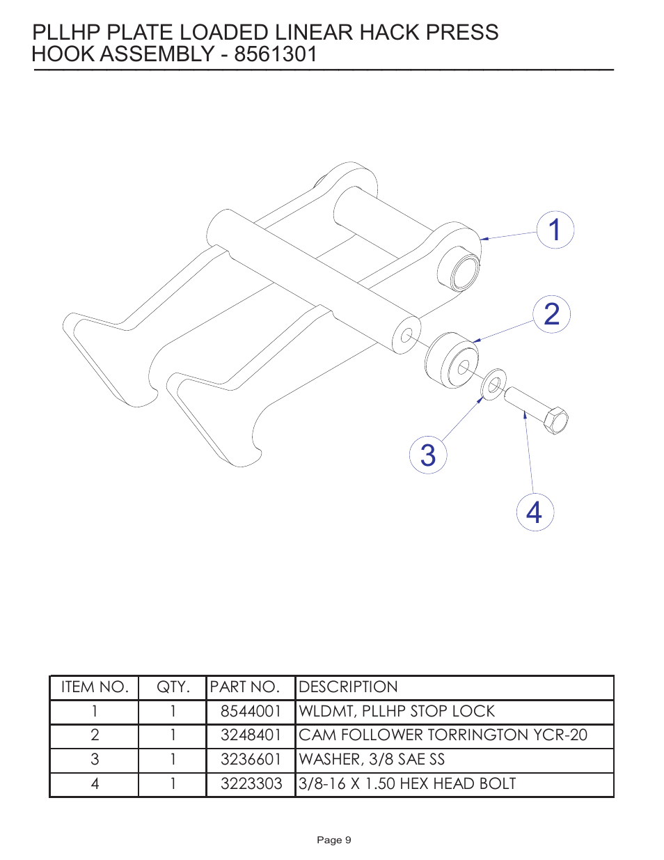 Life Fitness PLLHP User Manual | Page 9 / 11