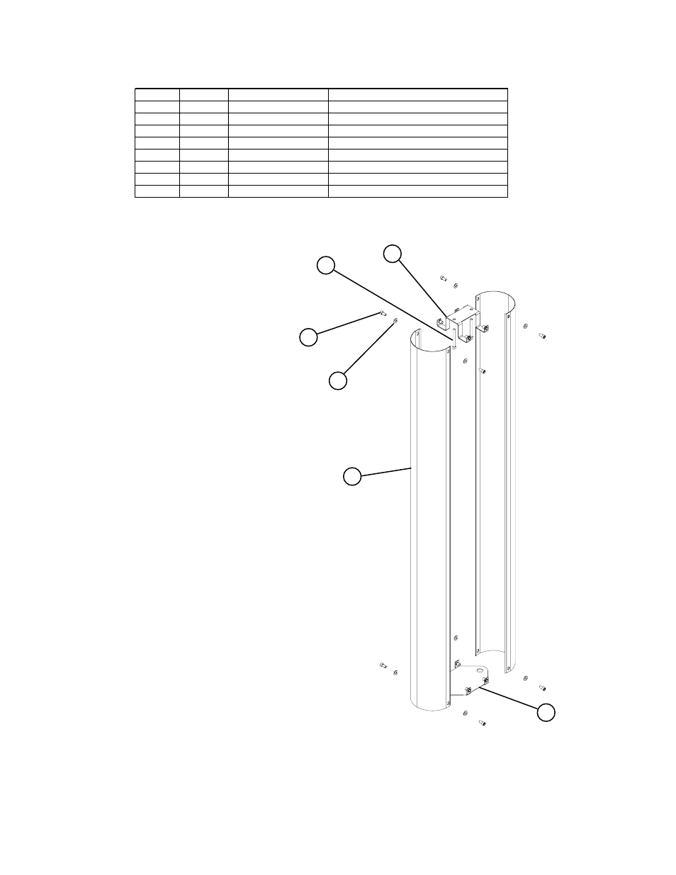 Components list, Required tools | Life Fitness G5/FIT 1.0 CM User Manual | Page 3 / 11