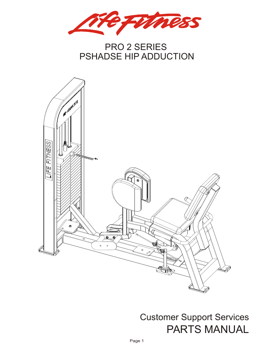 Life Fitness PSHADSE User Manual | 10 pages