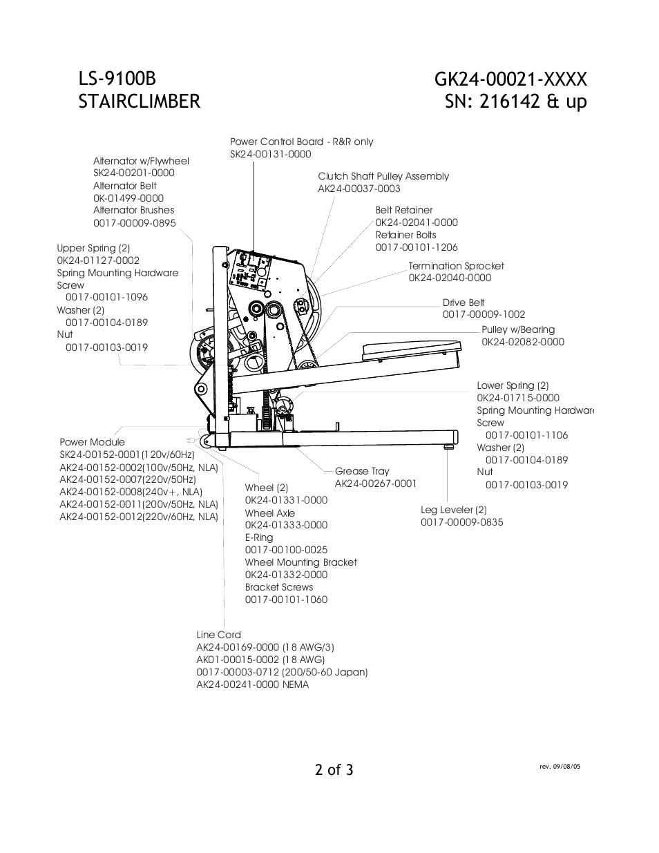 Ls-9100b stairclimber, 2 of 3 | Life Fitness LS-9100B User Manual | Page 2 / 3