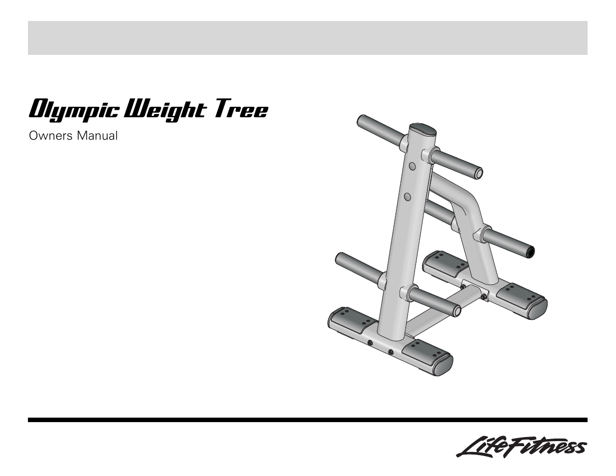 Life Fitness Olympic Weight Tree User Manual | 8 pages