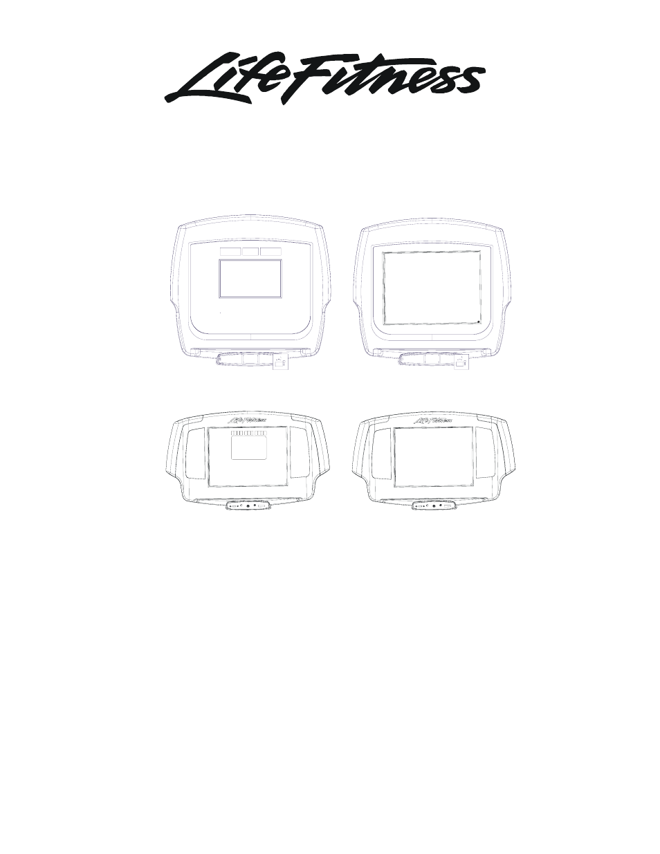 Life Fitness LCD Cardio Consoles User Manual | 12 pages