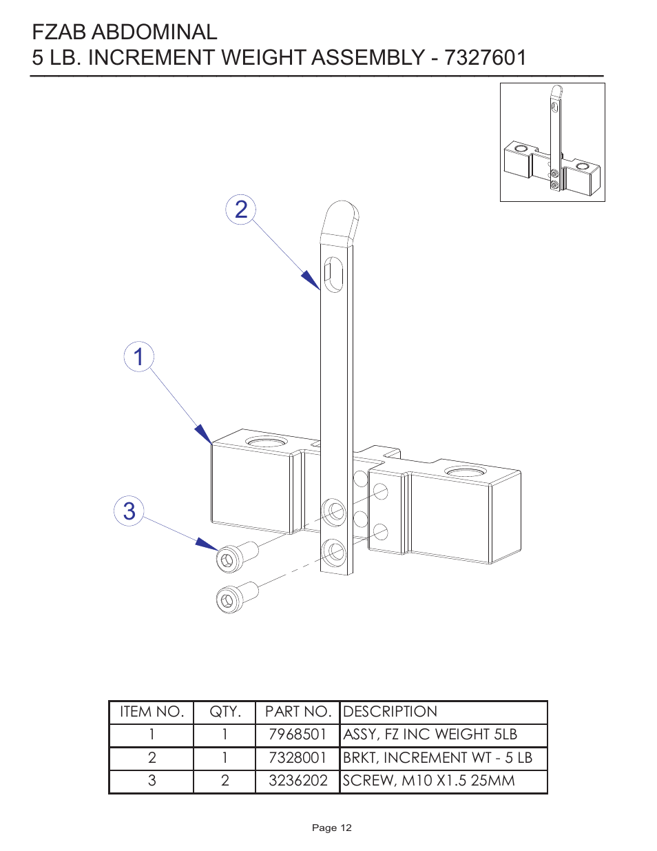 Fzab abdominal | Life Fitness FZAB User Manual | Page 12 / 17