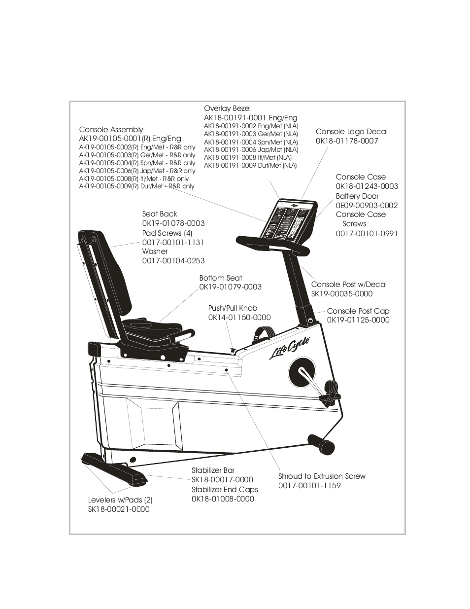 Life Fitness LC-9500RHR (RE) User Manual | 3 pages