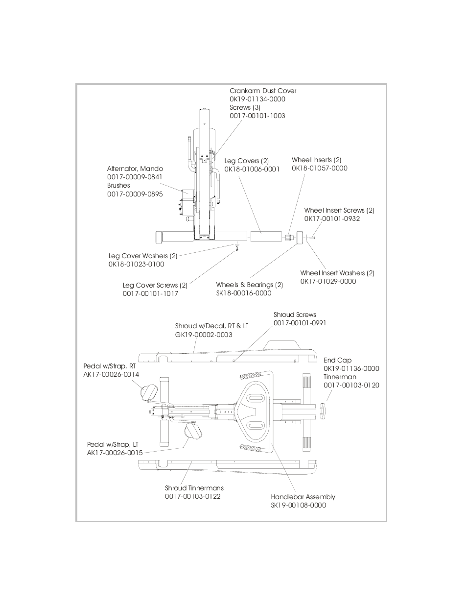 Lc-9500rhr (re) exercise bike, 3 of 3 | Life Fitness LC-9500RHR (RE) User Manual | Page 3 / 3