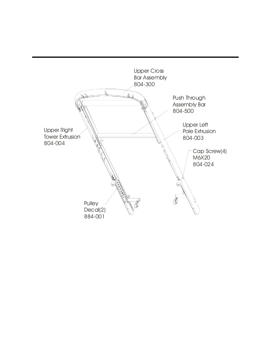Tower assembly | Life Fitness Peak Pilates Deluxe User Manual | Page 6 / 24