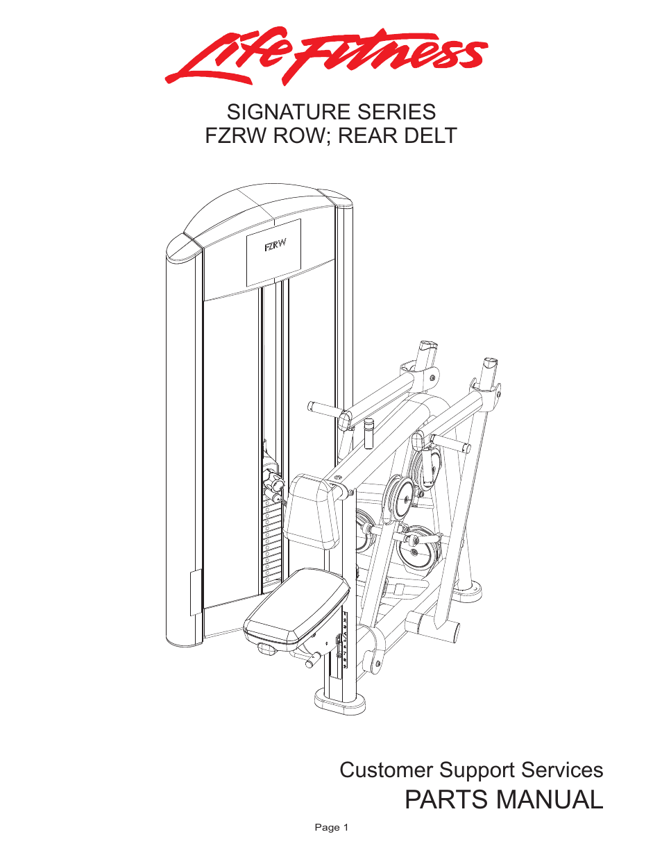 Life Fitness FZRW ROW User Manual | 17 pages