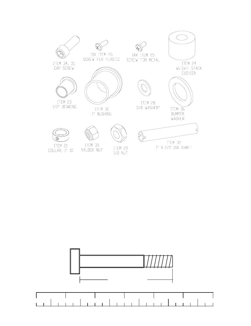 Required tools: hardware | Life Fitness FIT 1.0 CM User Manual | Page 6 / 22