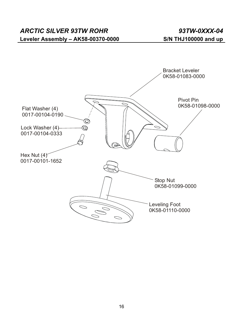 Life Fitness Arctic Silver 93TW User Manual | Page 16 / 20