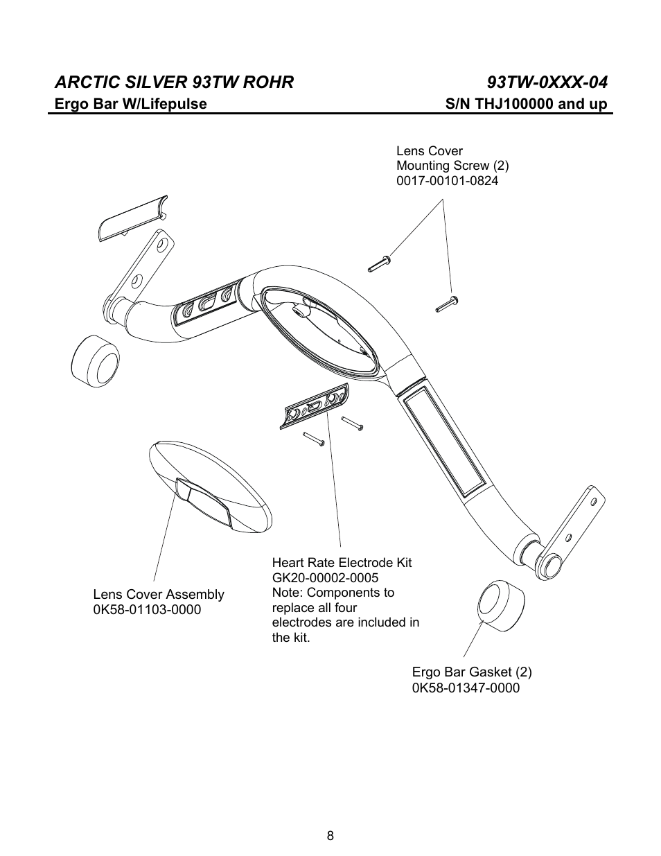 Life Fitness Arctic Silver 93TW User Manual | Page 8 / 20