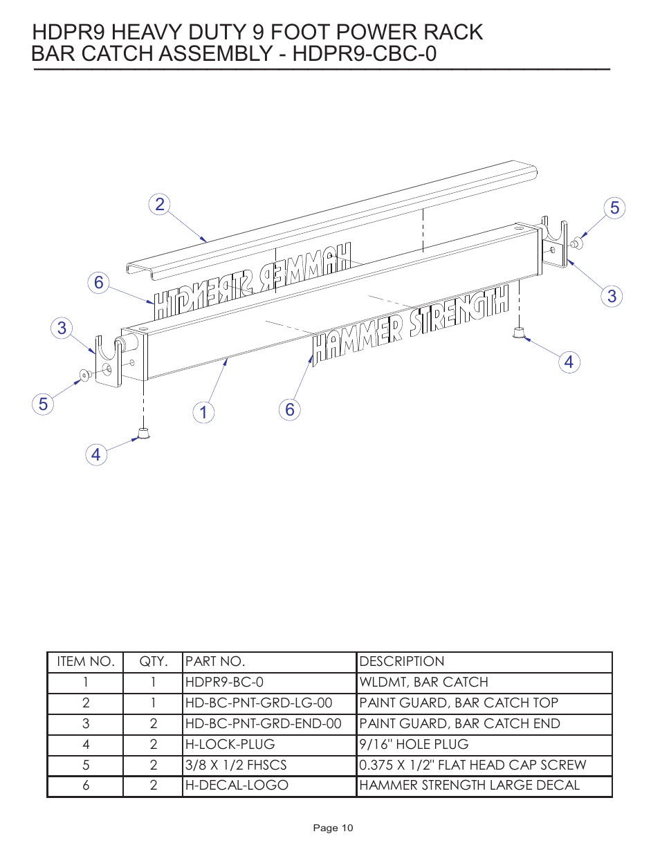 Life Fitness HDPR9 User Manual | Page 10 / 12