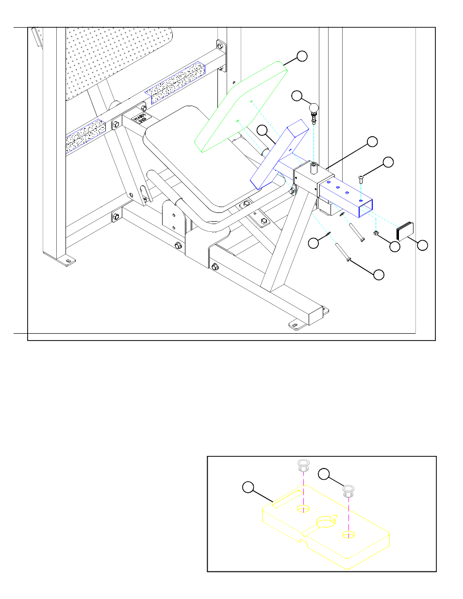 Figure 8, Figure 9, Step 8: step 9 | Life Fitness Leg Press/Calf 8245102 User Manual | Page 11 / 17