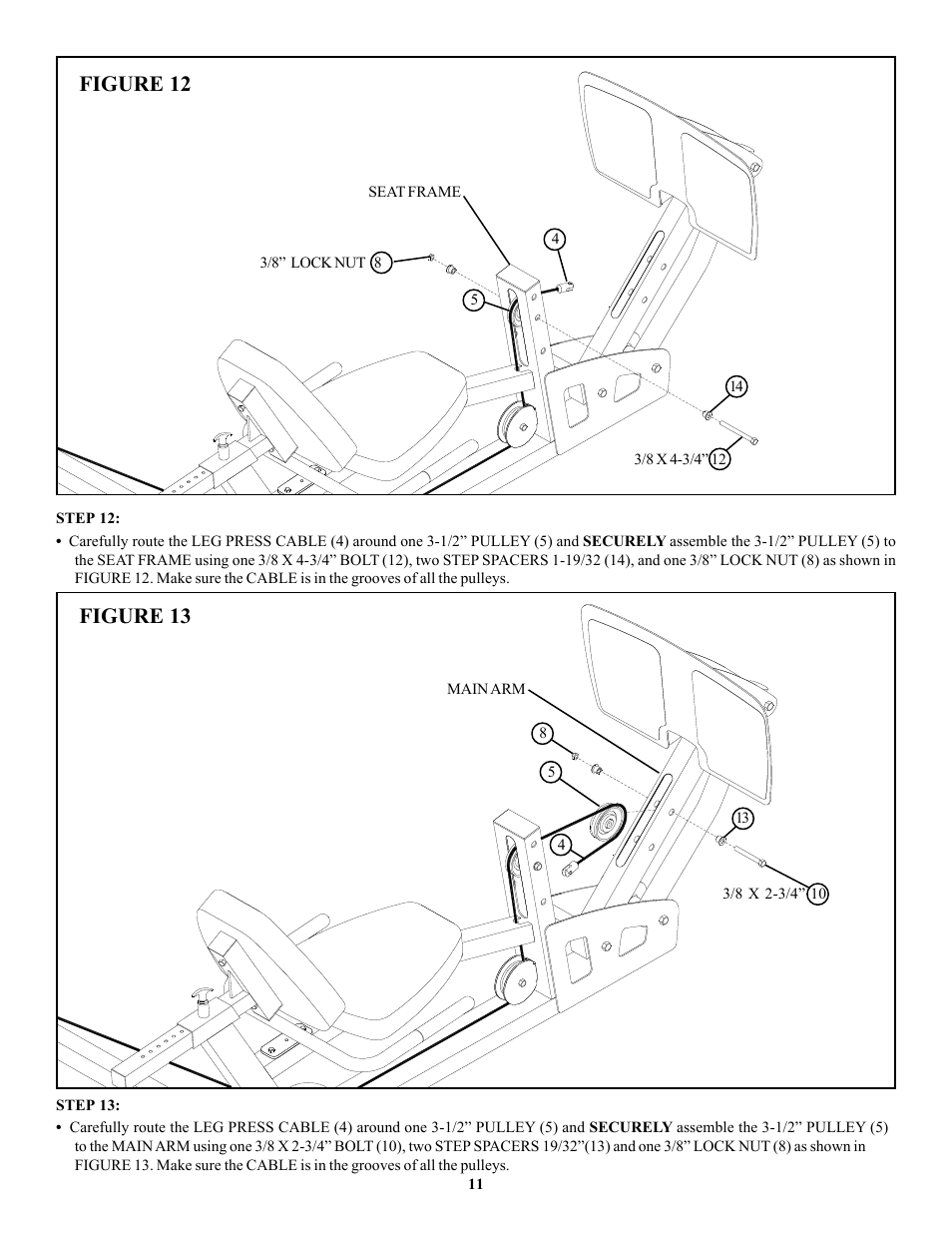 Figure 12, Figure 13 | Life Fitness CM3 User Manual | Page 11 / 13