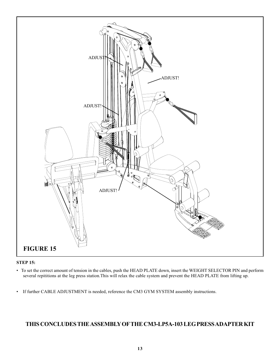 Figure 15 | Life Fitness CM3 User Manual | Page 13 / 13