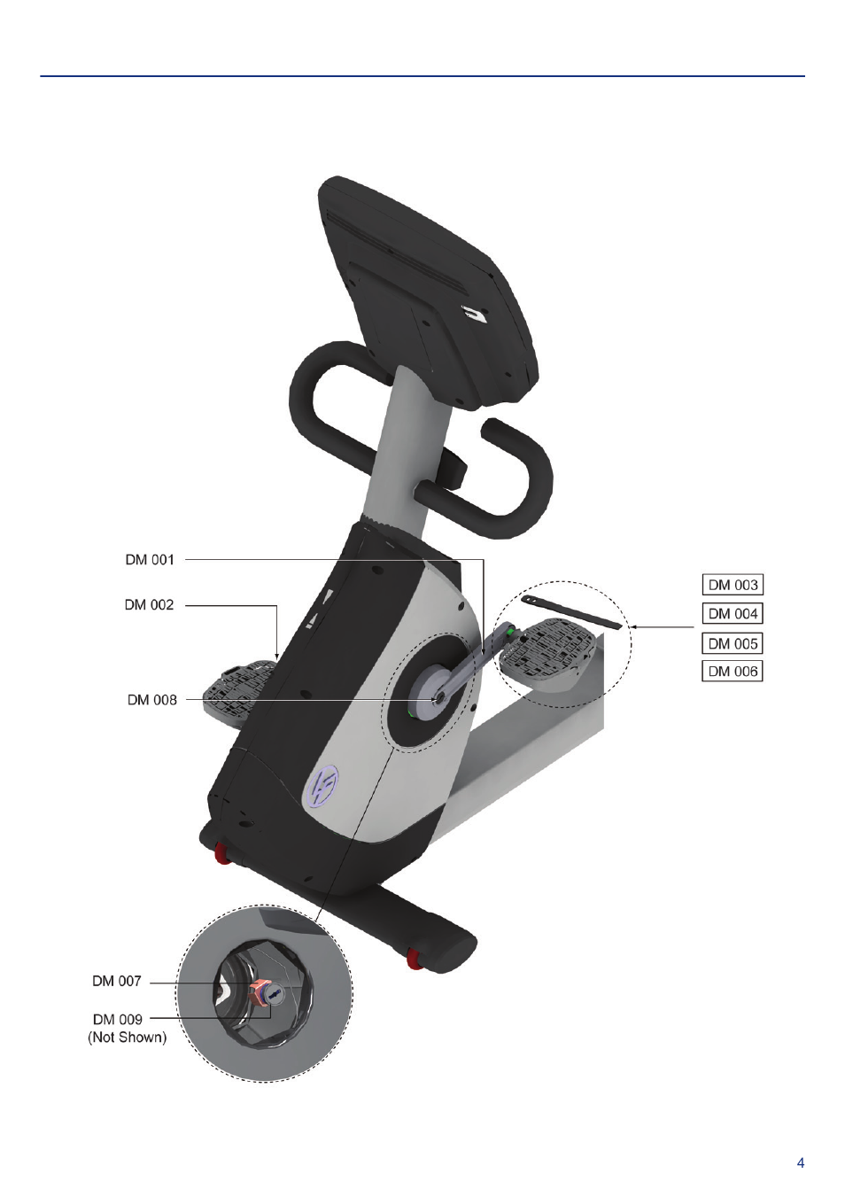 Drive system, Pedals and cranks | Life Fitness PCSR-ALL User Manual | Page 5 / 24